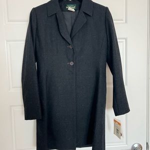 𝅺harve Benard Women’s Dark Gray Wool Coat Size 2P NWT